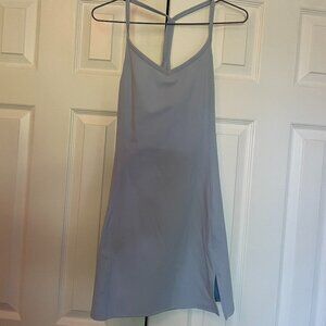 TNACTION Athleisure Spaghetti Strap Dress – Light Blue – Size Small